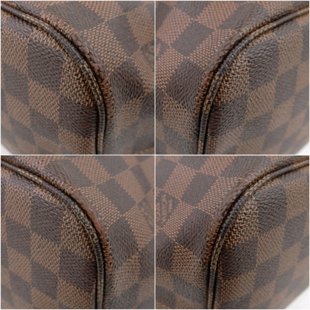 💕Louis Vuitton Tote Bag Neverfull MM Damier Ebene "Cherry RED Interior" - Picture 15 of 16